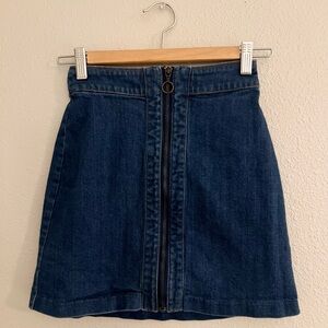 🌟3 for $30🌟 H&M High Waisted Denim Skirt, Zipper Front Closure, 2